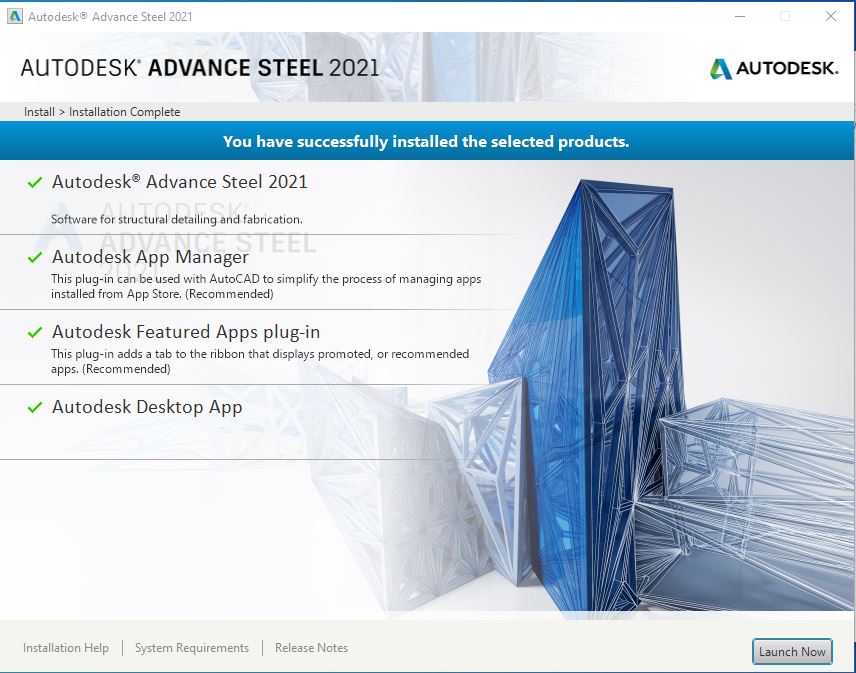 [Autodesk] Advance Steel 2021 full – Download hướng dẫn cài đặt chi tiết