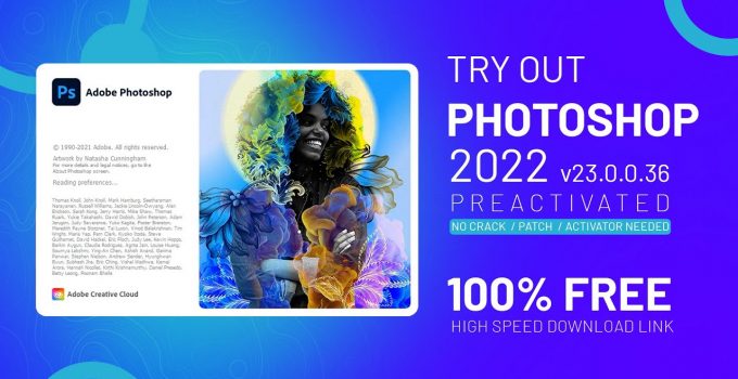 [Adobe] Photoshop 2022 full kích hoạt – Hướng dẫn download và cài đặt