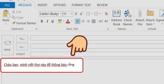 [Tips] Bật tắt kiểm tra lỗi chính tả (gạch chân đỏ) trong Outlook