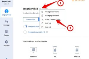 Anyviewer Pro – Điều khiển máy tính từ xa, license pro 4 năm