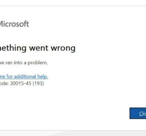 Microsoft something went wrong