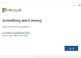 Microsoft something went wrong